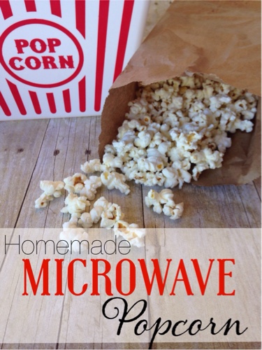 How to make Homemade Microwave Popcorn, Brown Bag